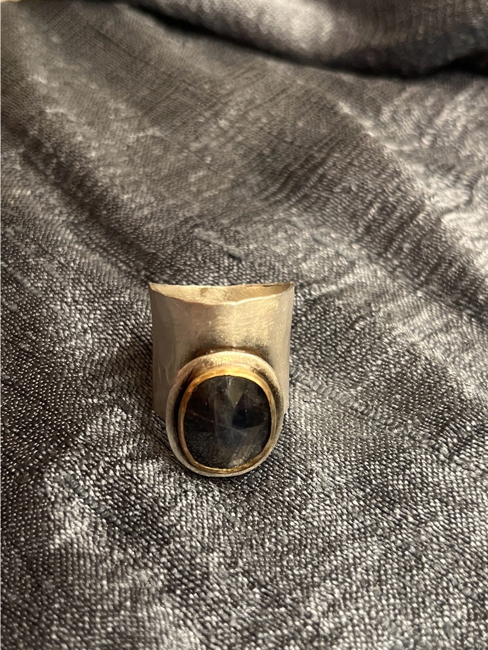 Ruby + Revolver Sapphire Ring - Picture 3 of 5